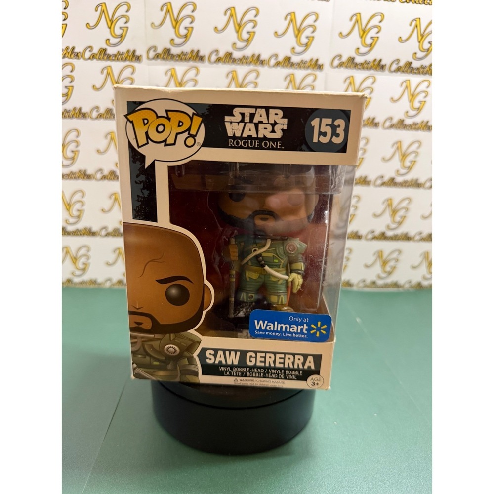 Funko Pop Star Wars Rogue One 153 Saw Gerrera Vinyl Bobble Walmart Exclusive